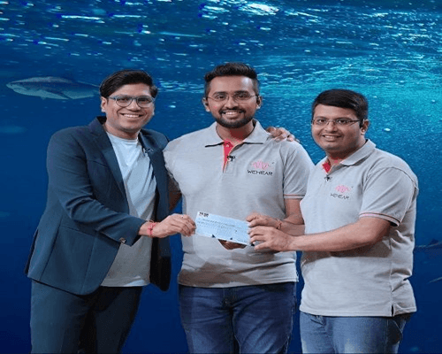 Kanishka Patel and Jay Shah's WeHear in Shark Tank India.png